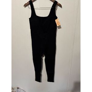 Brand New Popilush Black Nylon Stretch Bodysuit Jumpsuit One Piece Sleeveless XL